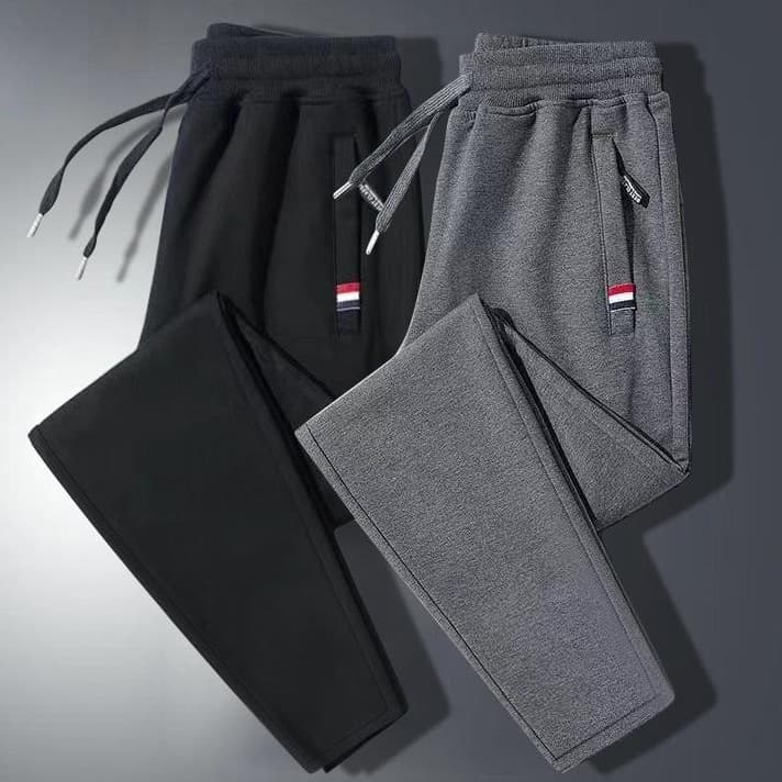 Men's Casual Pants Autumn Sweatpants Plus Size Loose Versatile Jogger Workout Long Pants with Zipper