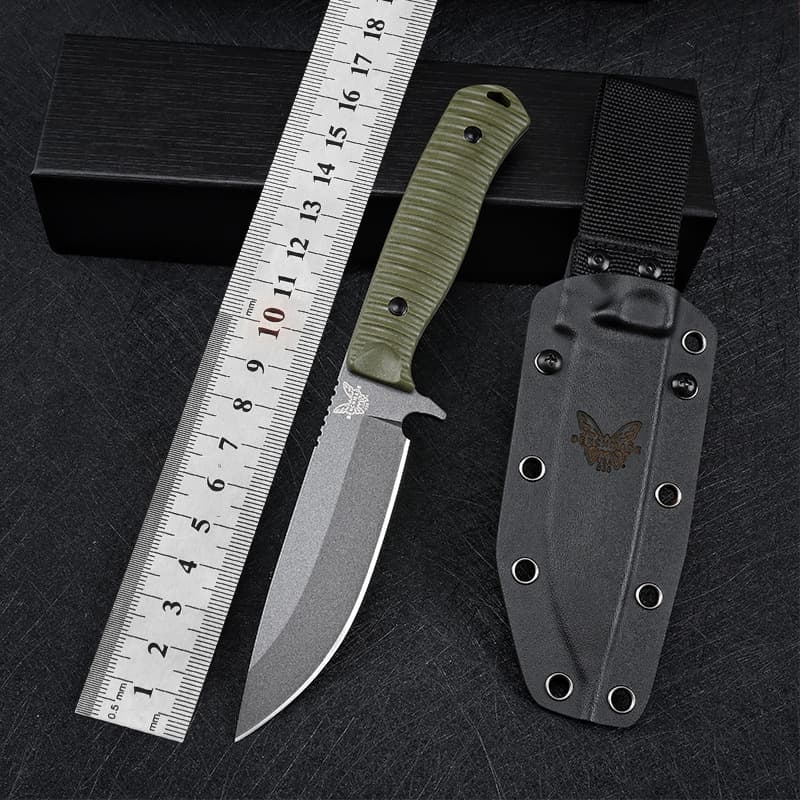 Butterfly High Hardness Outdoor Camping Knife G10 Handle Multi-Function Wilderness Survival Knife Portable Self-Defense Knife Small Fixed Blade