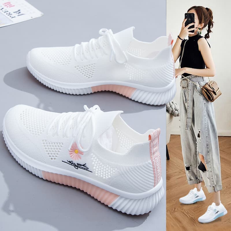 Women's Casual Canvas Shoes, Soft Sole, Slip-On, Breathable Mesh, Autumn