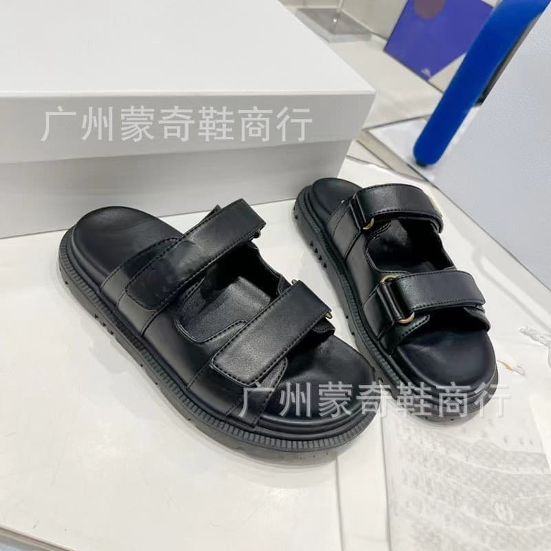 D-House Sports Sandals Women 2026 New Summer Fashion Thick Sole Women's Shoes Versatile Velcro Soft Bottom Sandals Slippers Women