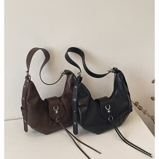 Vintage Large Capacity Bag Casual Loose Relaxed Underarm Bag 2026 Hot Selling Cross-Border Wholesale Shoulder Motorcycle Bag