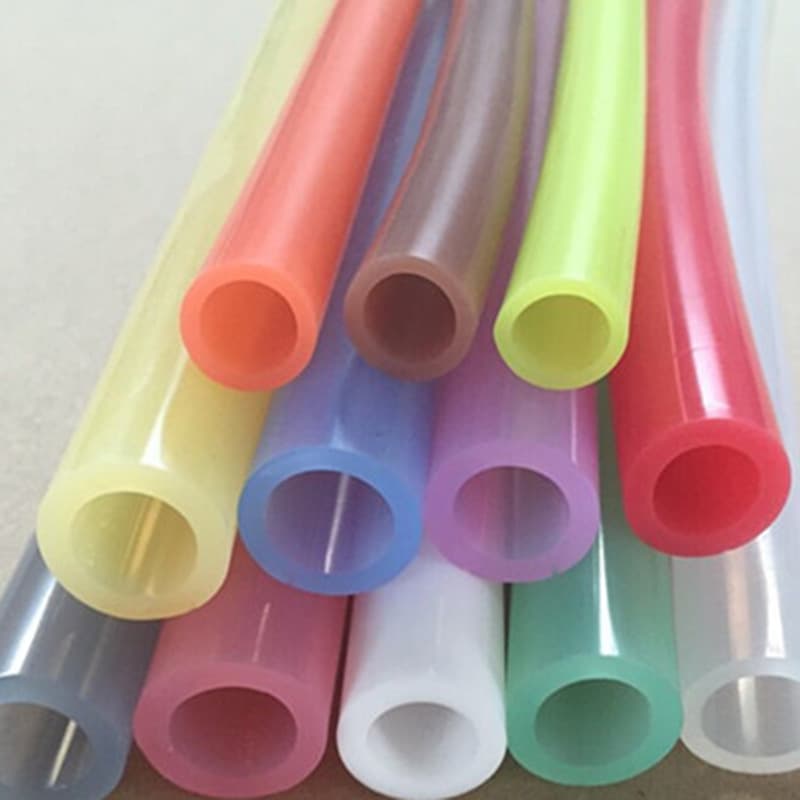 Factory Direct Supply of Colored Silicone Hose, Fine Matte Texture, Food-Grade Silicone Sprayed Colored Silicone Tube