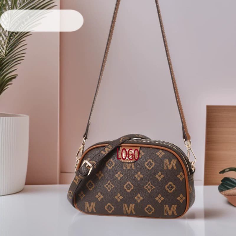 Small bag woman light luxury authentic small square bag summer small bag new mom bag soft leather casual crossbody bag wide shoulder strap