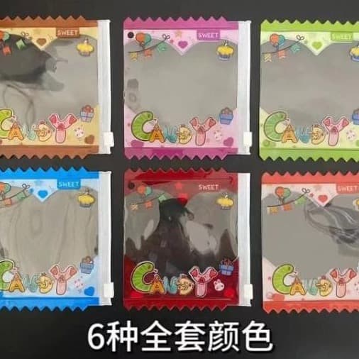Original candy badge bag, Gu Mei prop, 75mm badge storage display, ita bag charm, badge protective card sleeve bag