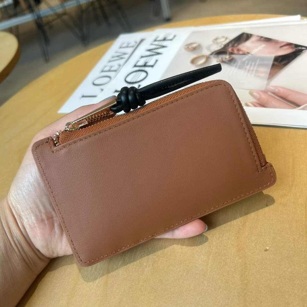 Loewe Same Style Long Wallet Ol Commuter Style Cowhide Coin Purse 2026 Summer New Wallet Dropshipping