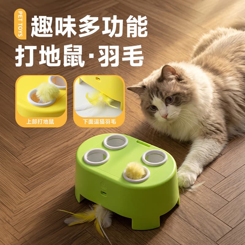 New Electric Cat Cheese Magic Toy, Scratch-Resistant, Bite-Resistant, Boredom-Relieving, Educational Interactive Cat Toy for Hunting and Catching