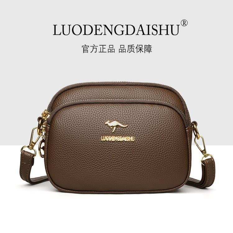European and American Fashion Retro Multi-Layer Saddle Bag for Women 2026 Autumn New Versatile Minimalist Lightweight One-Shoulder Crossbody Bag
