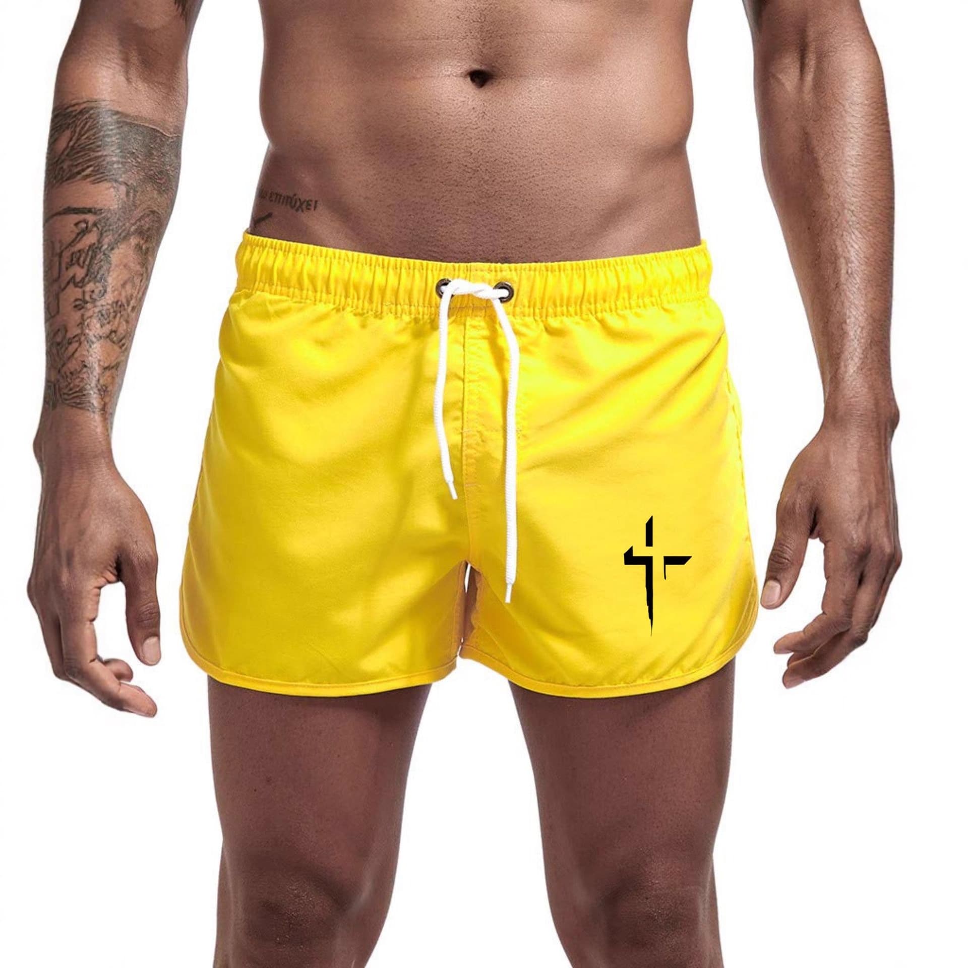 New European and American Men's Beach Shorts Fitness Casual Quick-Dry Shorts 3D Digital Print Adult Foreign Trade Hot Selling Quick-Dry