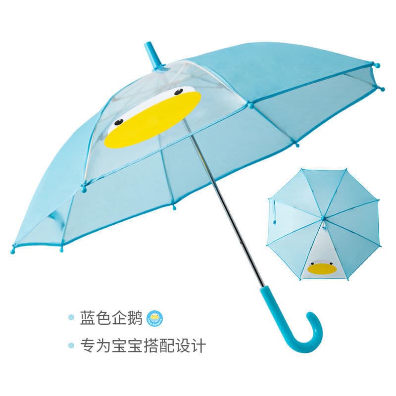 Kids Raincoat Transparent Brim Yellow Duck Rain Poncho Full Body Extended Waterproof Dinosaur Drawstring Rain Boots Set for Boys and Girls