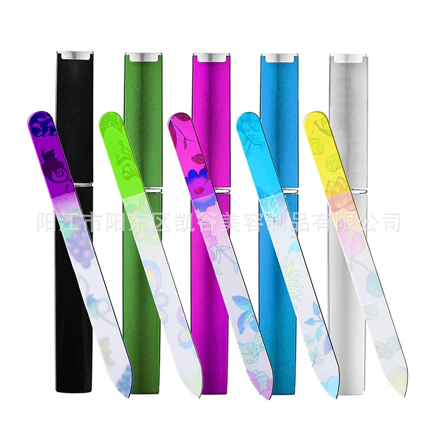 Tube-packaged Printed Glass Nail File 14cm Glass Nail File In Tube Beauty Skin Care/makeup/nail File/nail Category