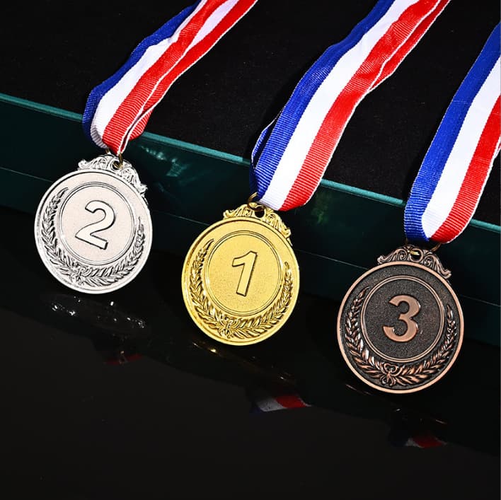 Sports day medal customization, metal custom, campus track running table tennis competition gold medals, elementary student production.