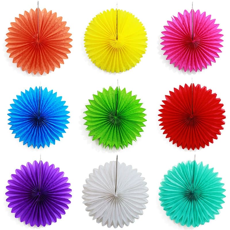 Honeycomb Fan Set Birthday Party Gathering Paper Fan Decoration Wedding Bedroom Background Craft Hanging Ornament