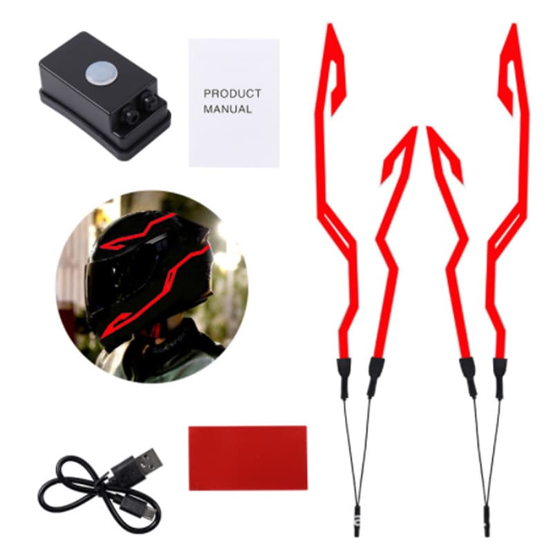 Source factory direct supply third-generation waterproof helmet light strips, luminous helmet strips, glowing helmets.