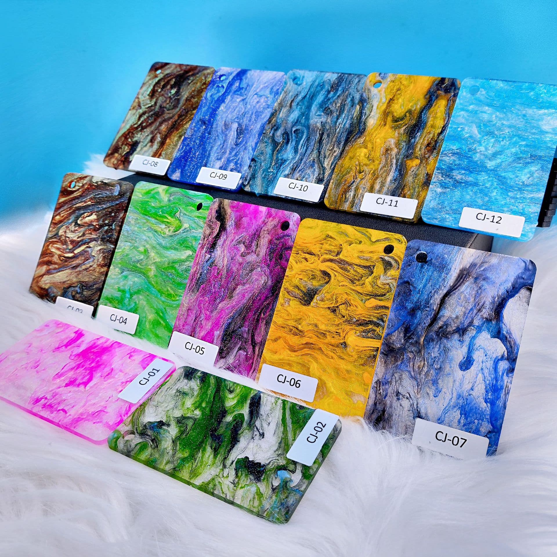 Smoke sheet mica mixed color glitter acrylic organic glass sheet gold flow sheet manufacturer wholesale rainbow