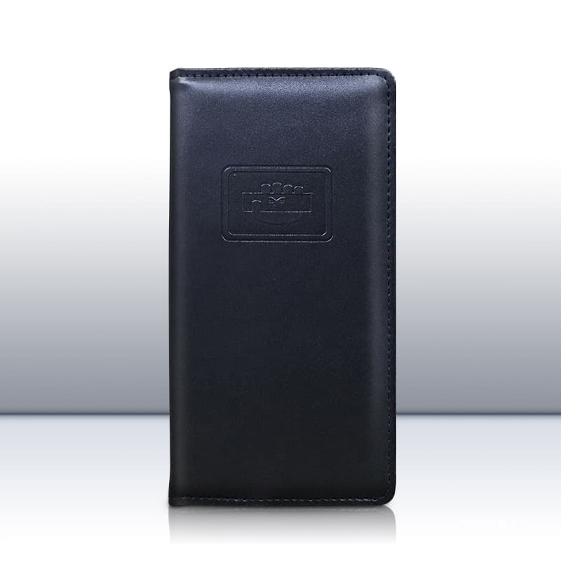 Wholesale black leather cashier clip, money collection book, checkout book, menu ordering book, menu booklet display board account