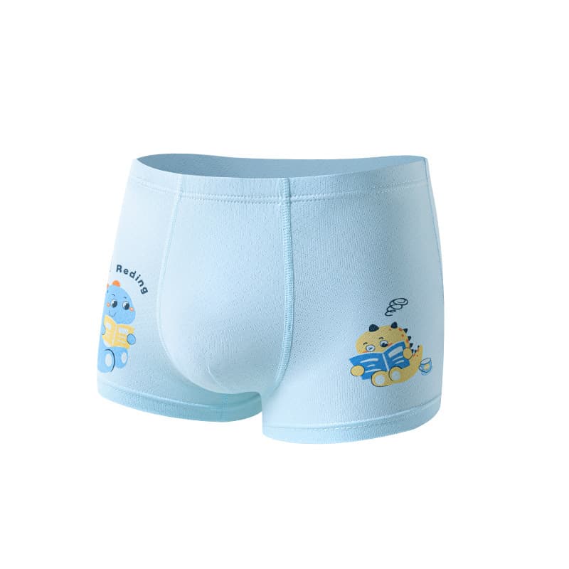 Free Shipping Boys' Ice Silk Mesh Boxer Briefs Summer Thin Breathable Mid-Large Kids Baby Underwear