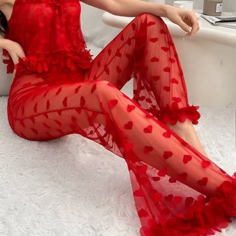 Latest European and American cross-border sexy sleepwear lace dress, see-through lingerie, home sleepwear manufacturer