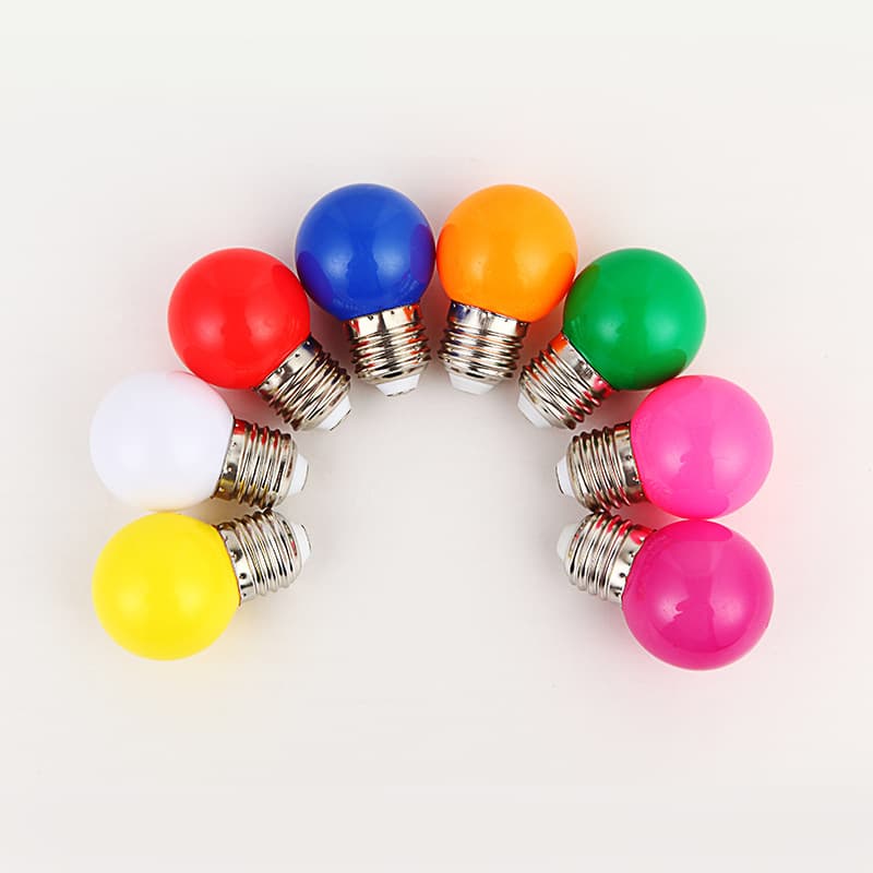 Small colorful ball-shaped LED bulb (red, yellow, blue, green) G45/G60 color bulb housing, PC housing, LED lampshade housing kit.