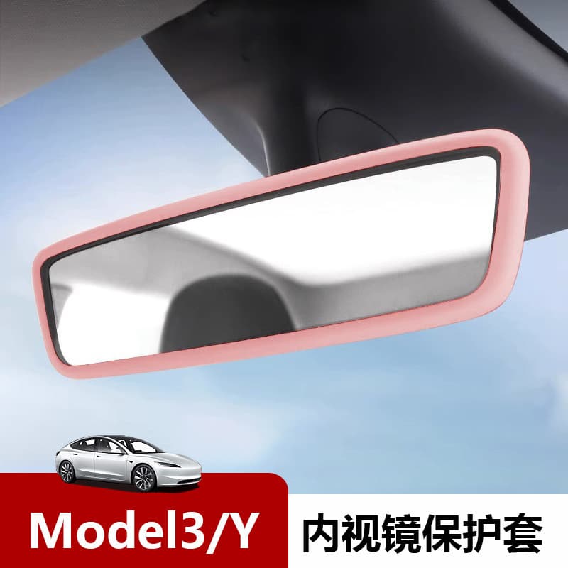 Silicone Protective Cover for Tesla Model Y/3 Interior Rearview Mirror, Compatible with New Version 3 Screen Silicone Cover, Drop Shipping