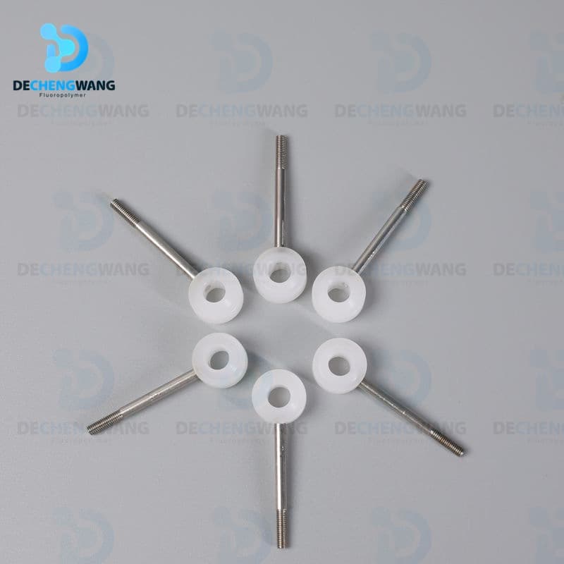 Dechengwang offers direct supply of PVDF polymer parts, including injection molded and CNC lathe-machined reversing screws.