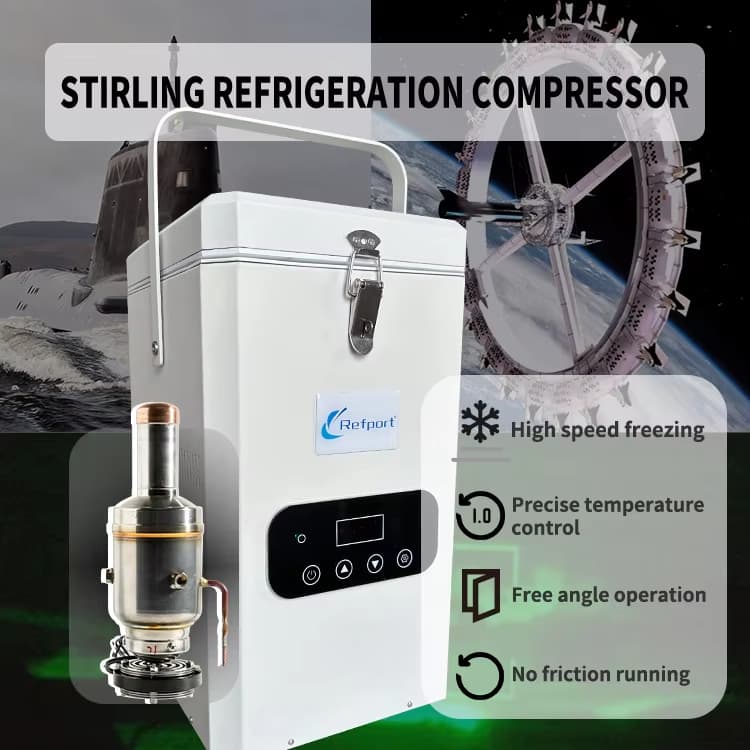 -120°C Portable Ultra-Low Temperature Freezer, Laboratory, Pharmaceutical, Medical Refrigerator, Car Refrigerator, 2L