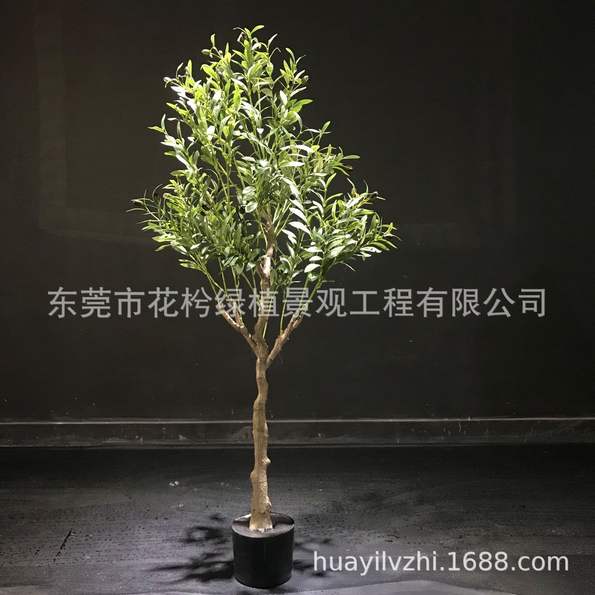 Simulated green plant potted Nordic style olive tree removable split tree home office window decoration ornaments