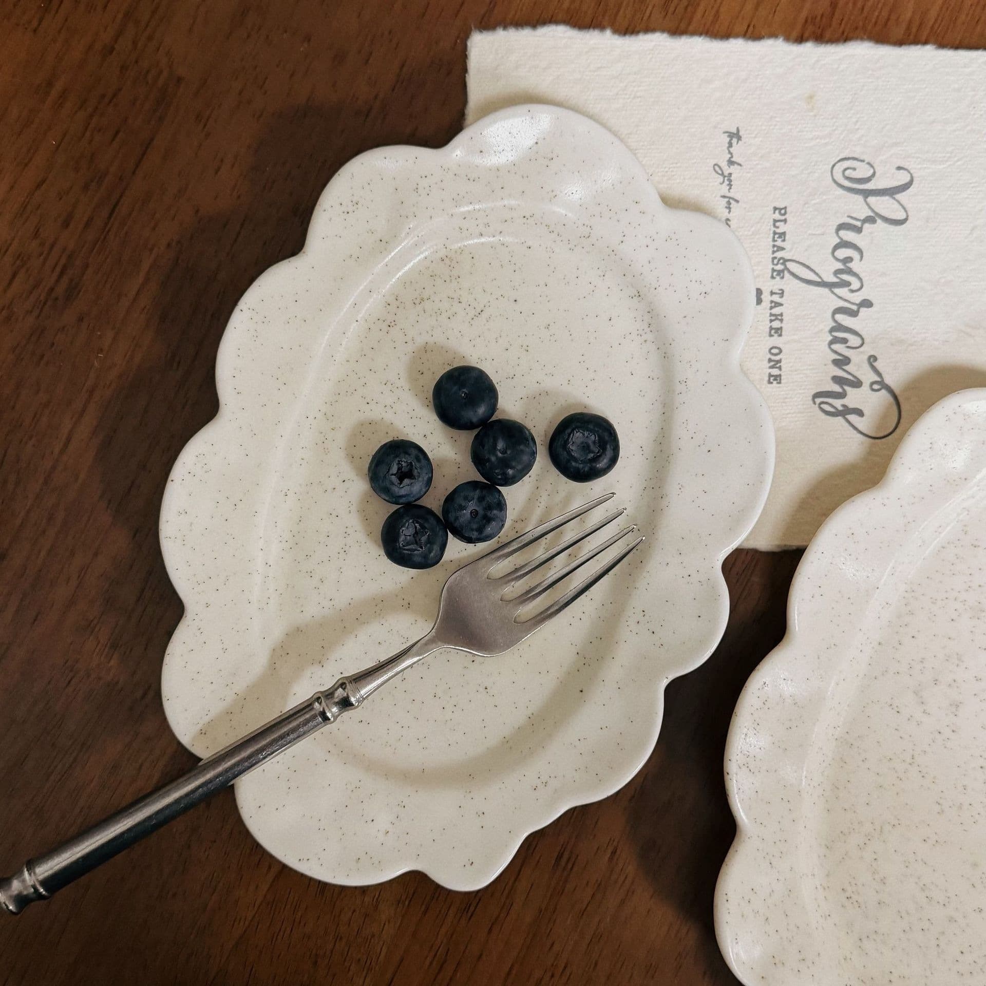 Japanese Retro Sesame Glaze Irregular Cloud-Shaped Ceramic Plate Dessert Plate Breakfast Plate Fruit Salad Plate Dinner Plate