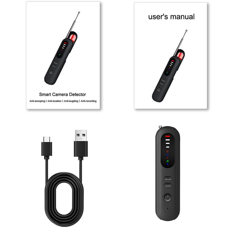 T06 Camera Detector Anti-Spy Anti-Tracking Anti-Location Infrared Detection Alarm GPS Signal Detector
