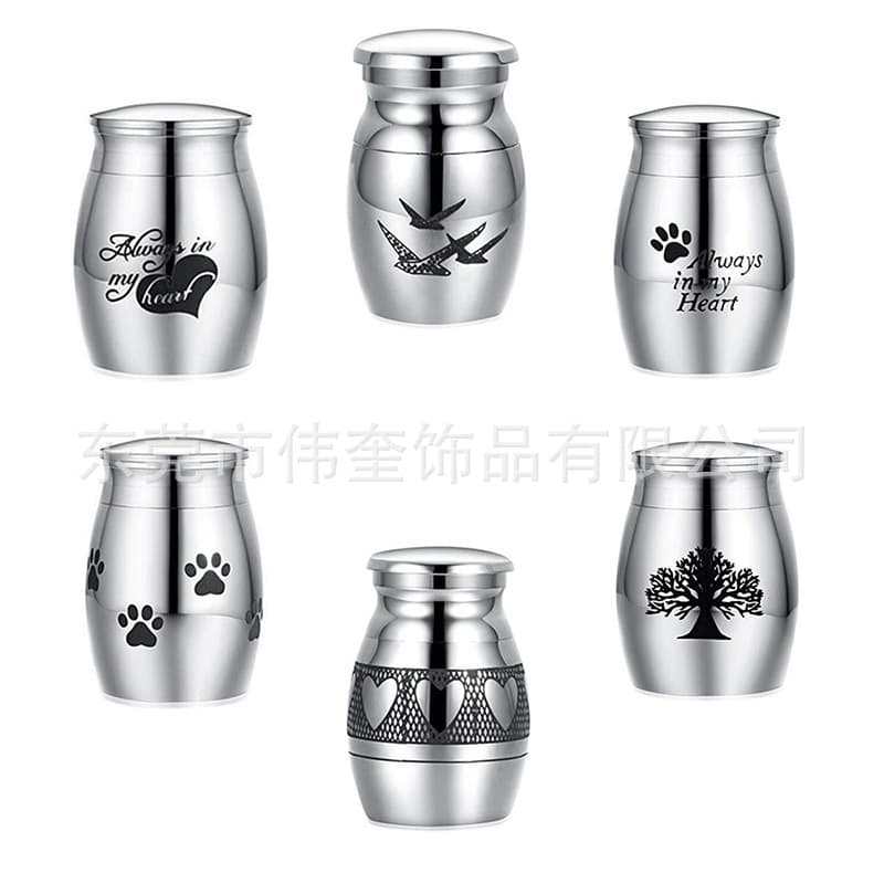 Amazon best-selling pet urn, 30*40mm minimalist memorial for loved ones' remains, hair, and cremation ashes