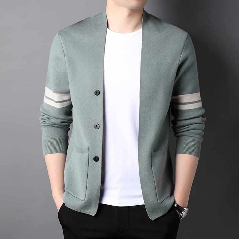 New Style Men's Outerwear Cardigan Business Casual Knit Top Autumn/Winter Sweater Casual Top Trendy