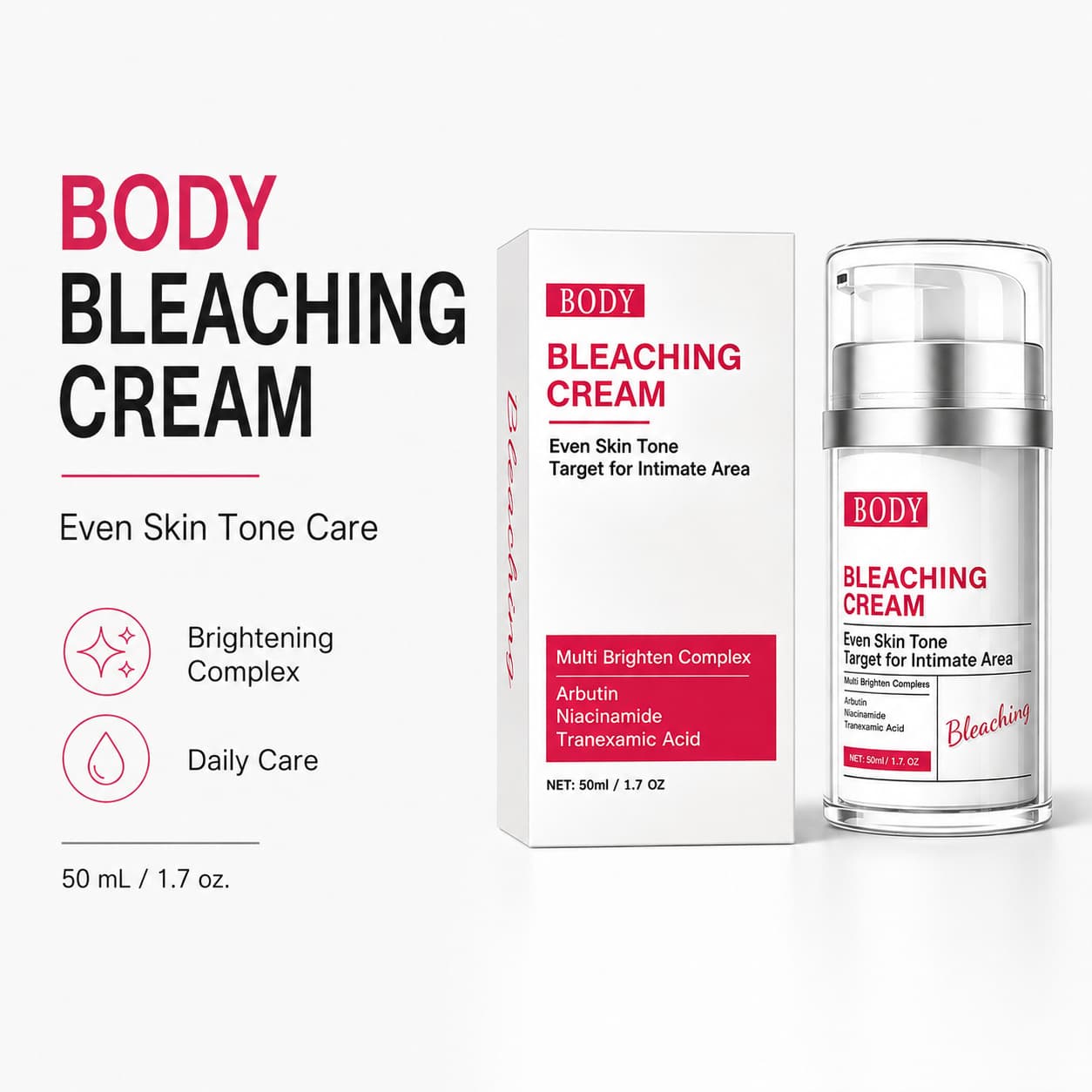Cross-border BODY BLEACHING CREAM body brightening cream whole body skin brightening cream skin care