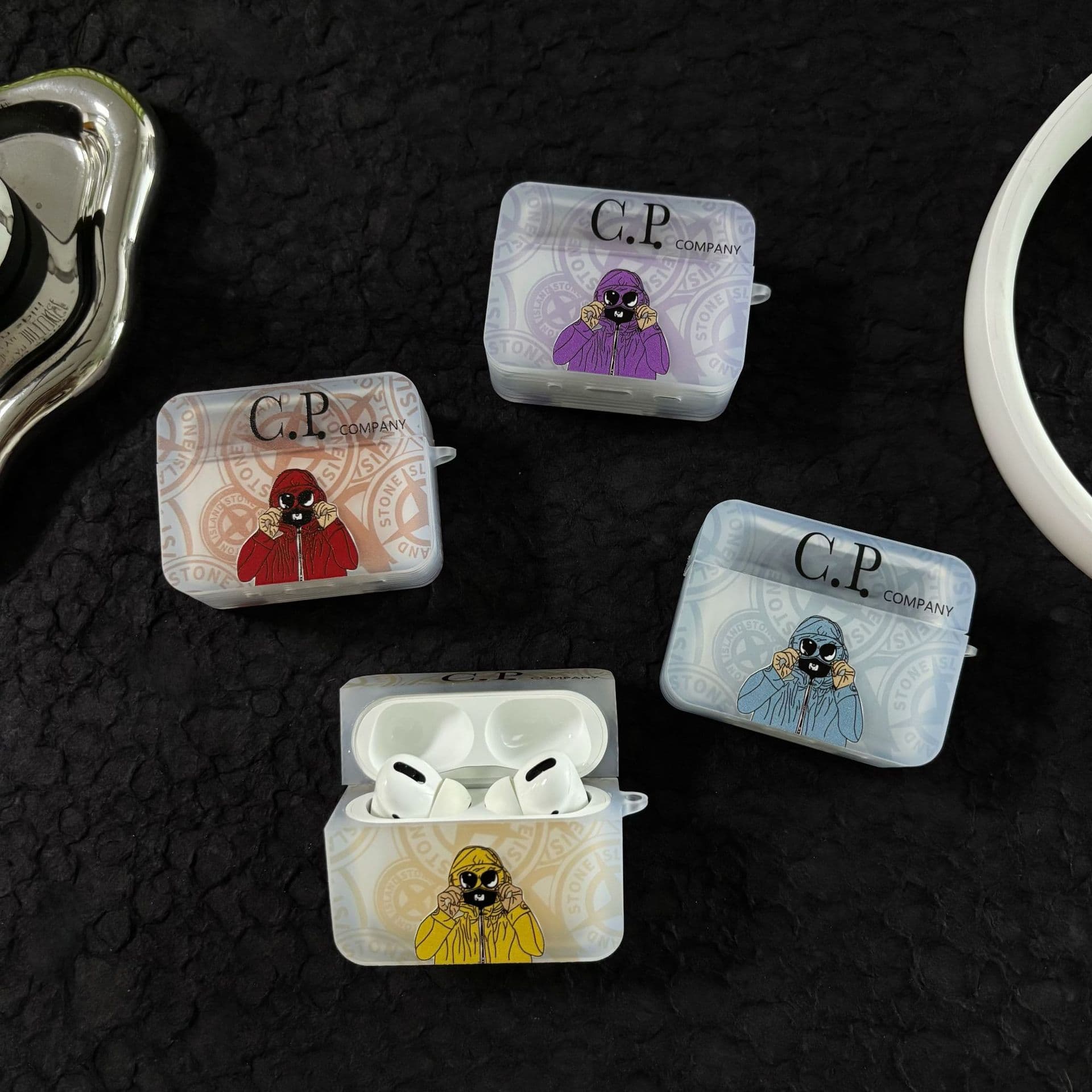 Airpods4Pro headphone shell suitable for iPhone Apple Bluetooth wireless transparent COMPANY 3rd generation TPU matte