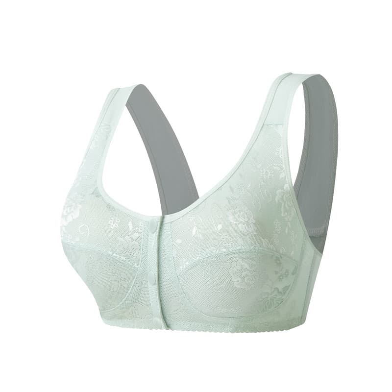 Elderly Front Closure Bra Pure Cotton Vest Style Middle-Aged and Senior Women's Underwear Hot Selling Mother's Bra