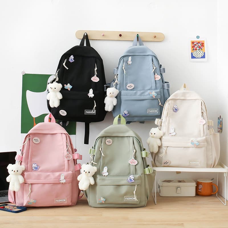 School Bag Women's Korean Harajuku Ulzzang High School Student Junior High School Student Large Capacity Versatile Backpack Ins Style