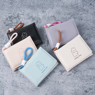 Cute Wallet Cartoon Cute Student Children's Coin Purse Card Holder All-in-One Anime Folding Small Wallet Ins Style