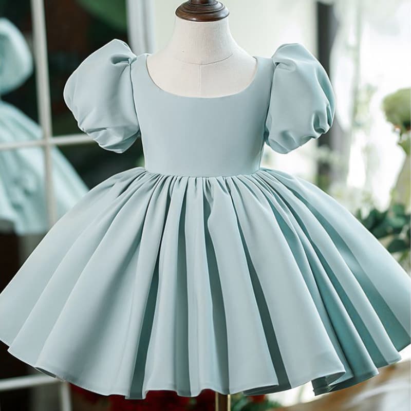 Girl's First Birthday Dress Baby Birthday Gown Children's Host Princess Dress Flower Girl Wedding Tutu Skirt