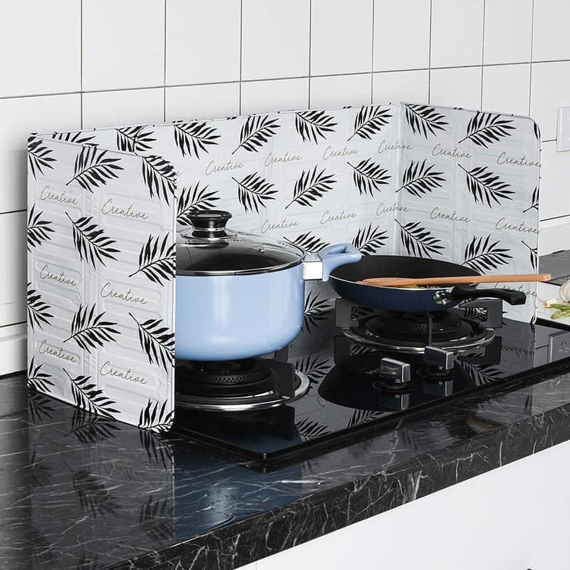 Kitchen Oil Splash Guard, Cooking Anti-Oil Baffle, Household Stove Anti-Splash Gas Stove Heat Insulation Panel, Oil Blocking Enclosure Panel