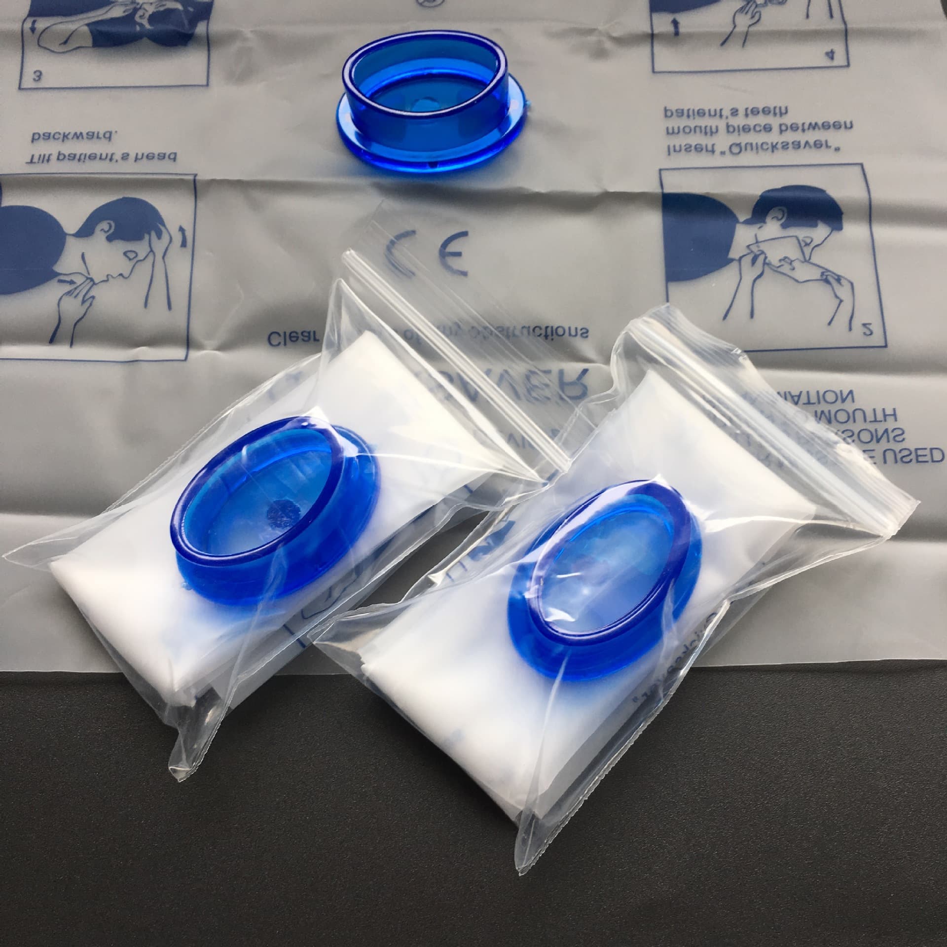 Factory Sales One-Way Valve CPR Disposable Mask Mouth-to-Mouth Resuscitator
