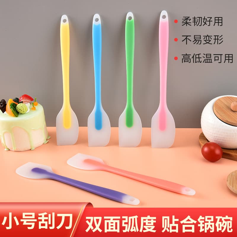 Translucent Silicone Spatula Small Cream Cake Spreader Food-Grade Baking Tool Scraper Knife Food-Grade Silicone