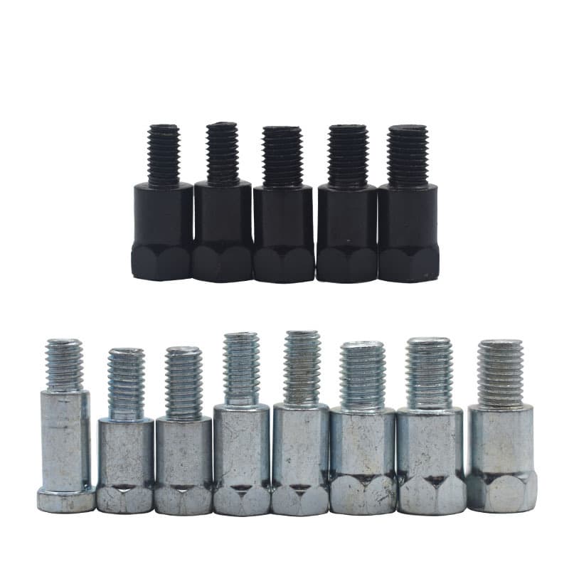 Motorcycle Mirror Heightening Screw, Rearview Mirror Heightening M10 Conversion, 10mm Orthodontic Reverse Thread Conversion Head