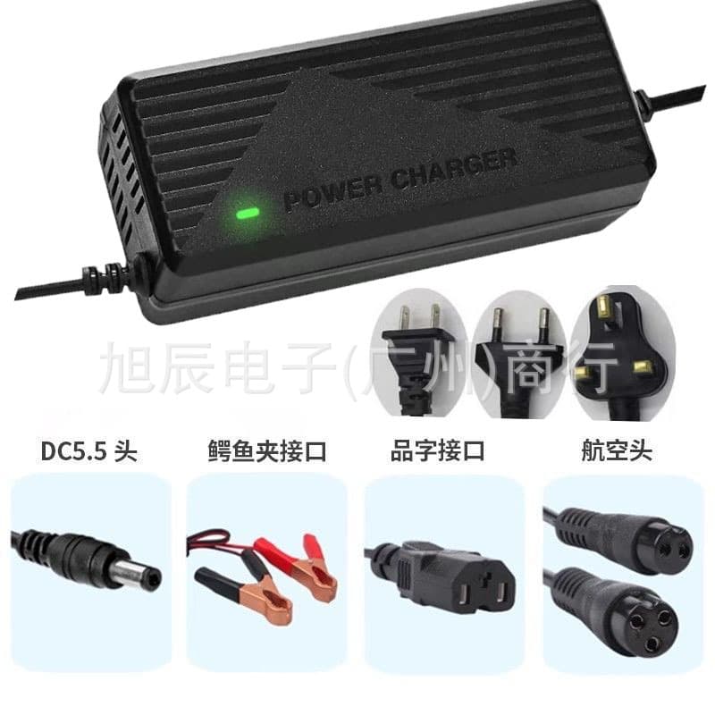 14.6V 5A LiFePO4 Charger for 4S Lithium Battery Pack, High Capacity 2A Smart EU Plug Charger