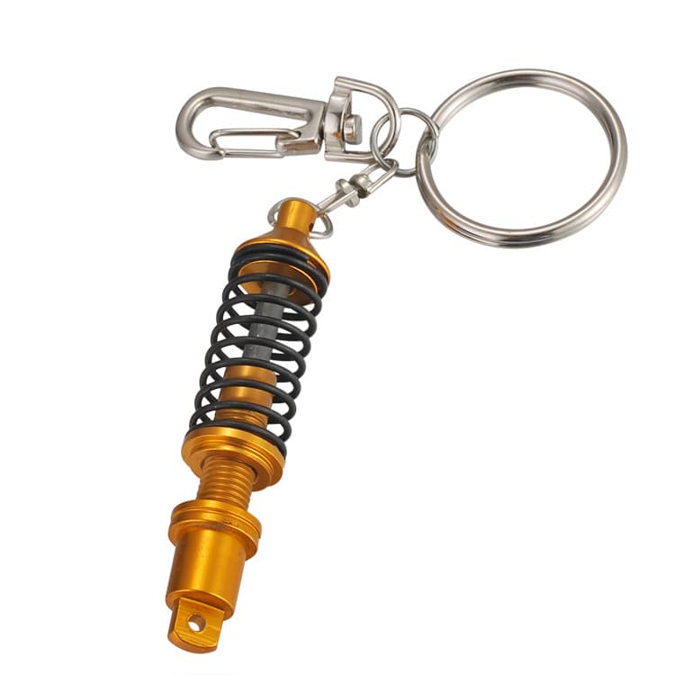 Car shock absorber keychain modified hanging metal model key pendant 4S shop gift wholesale American style