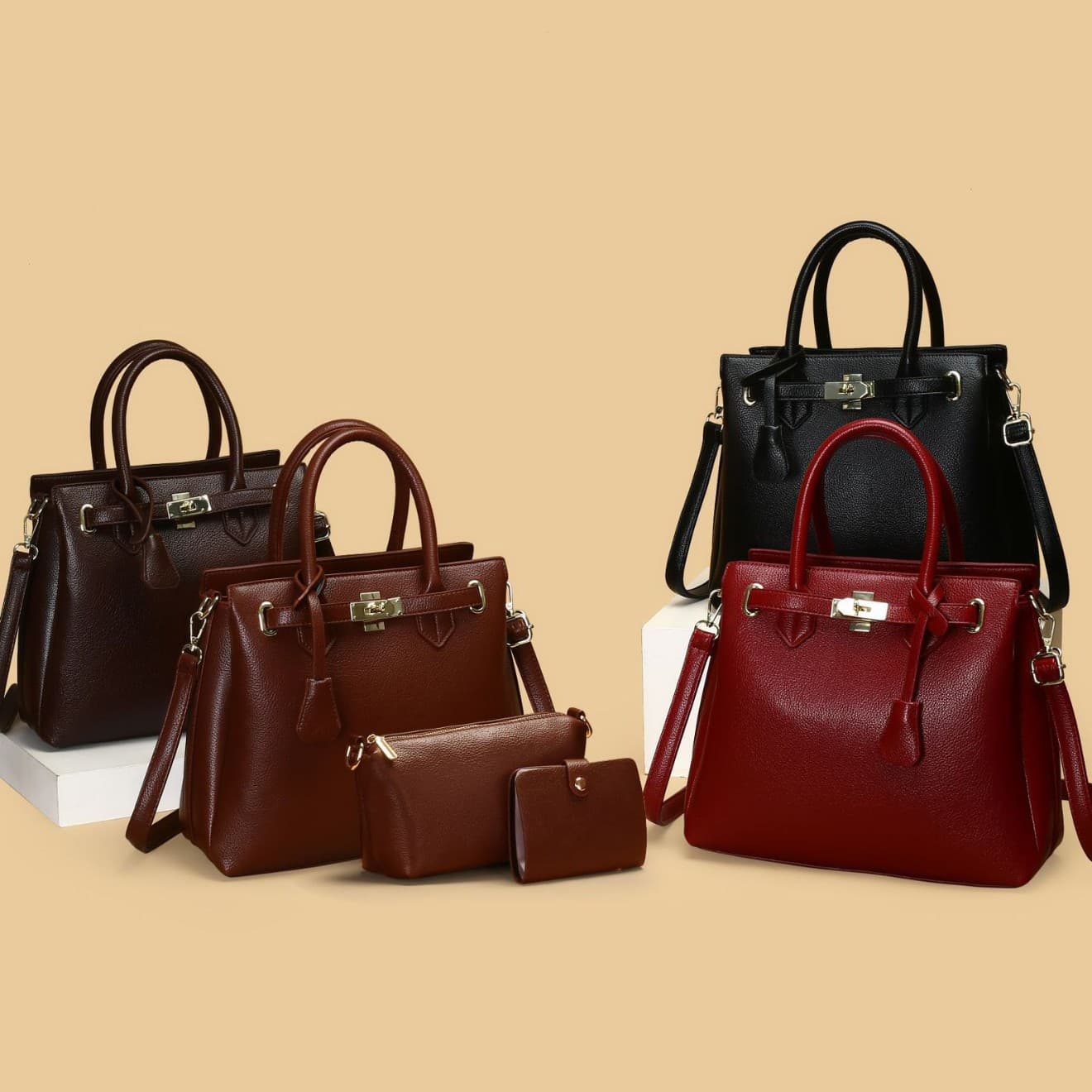 2025 Autumn New Simple Large Capacity Quality Handbag Multi-compartment Women's Commuter Stylish Single Shoulder Crossbody Bags