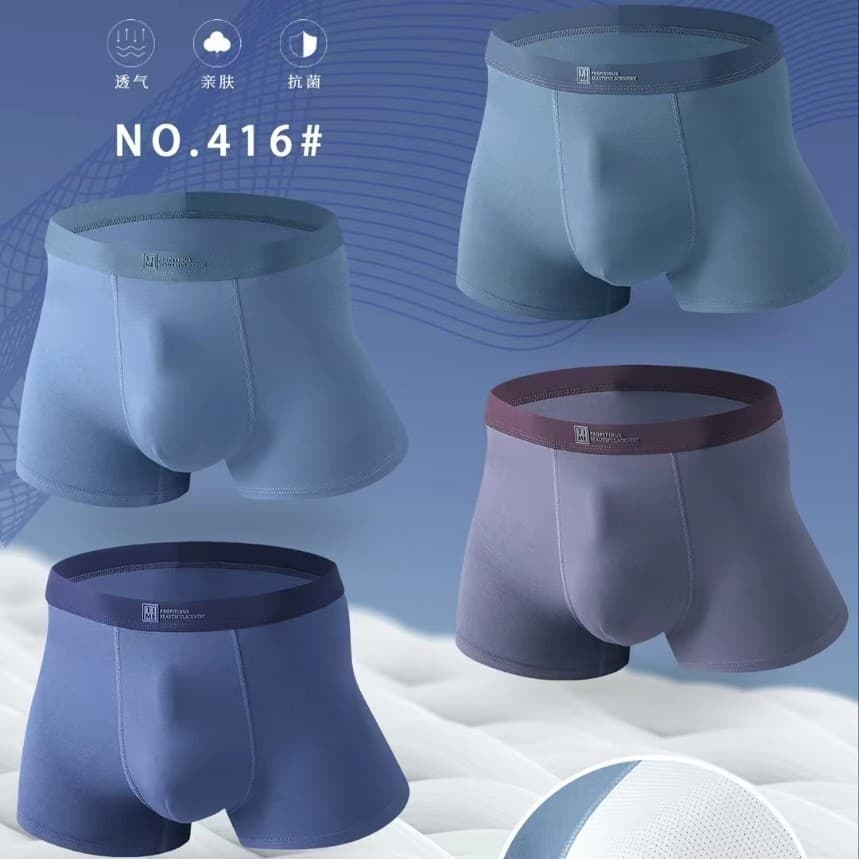 Factory Direct Bulk Pure Cotton Men's Boxer Briefs Pima Cotton Wholesale Big Size Men's Underwear 6XL