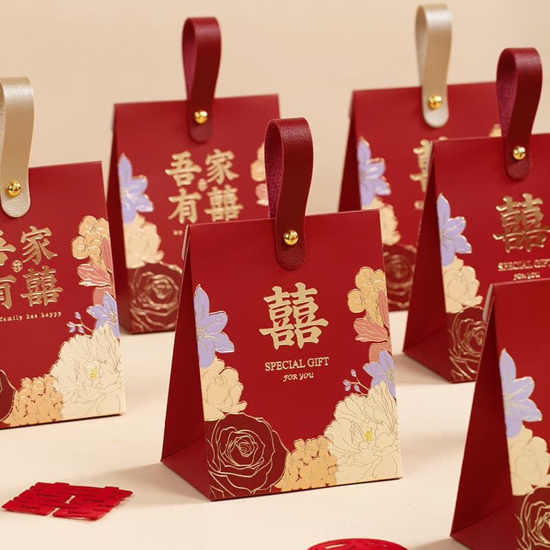 2026 New Style Handheld Candy Box for Engagement, Wedding Candy Bag, Gift Box, Empty Box