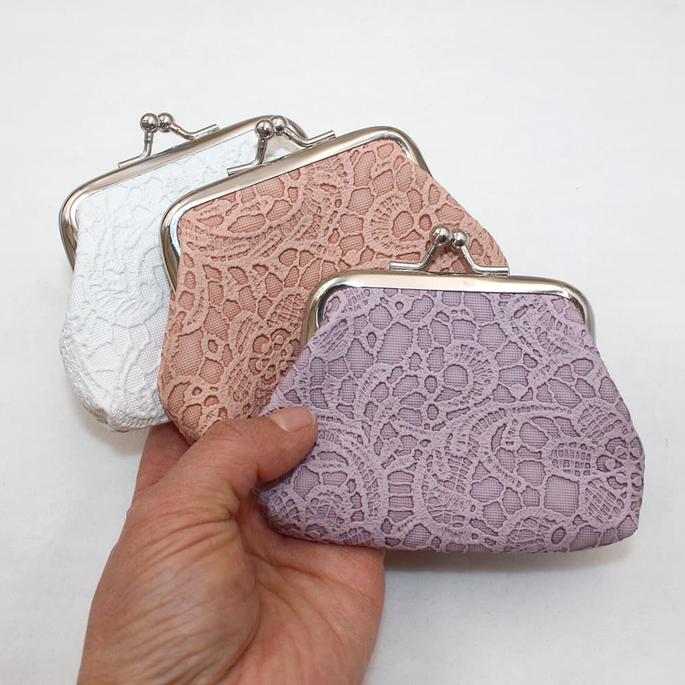 Cross-border new PU lace coin purse embossed cute mini coin purse small items storage bag