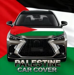 Palestine Flag Car Cover, Palestine Car Cover, Palestine Car Flag, Car Decoration Rearview Mirror Cover
