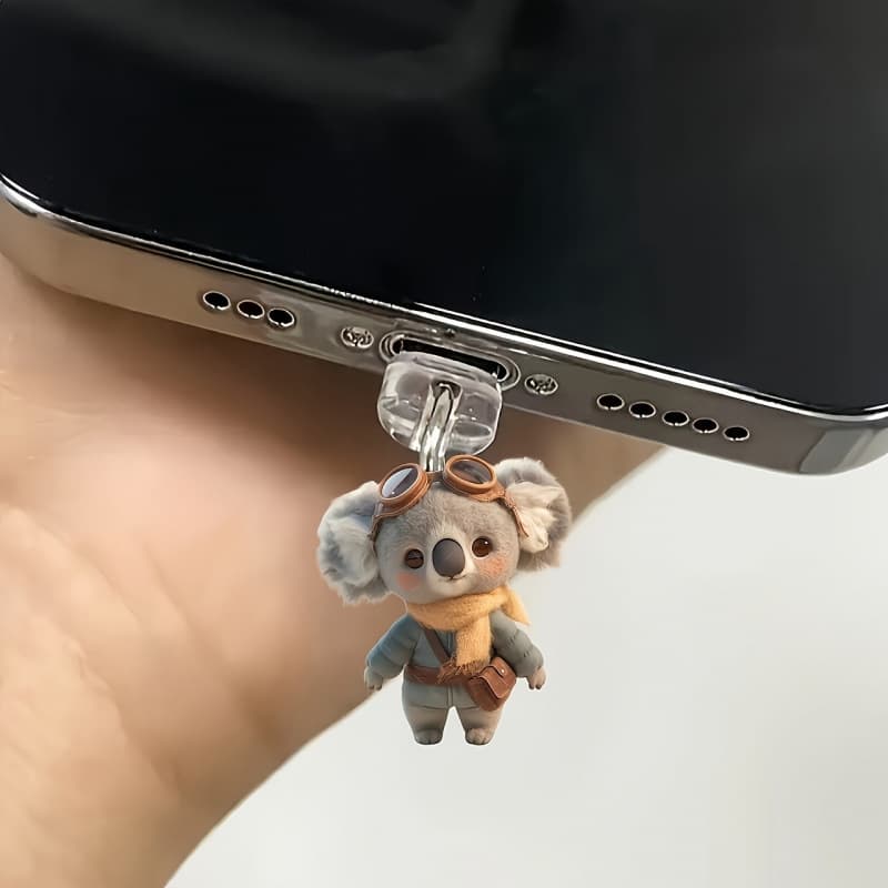 2D New Acrylic Cross-Border Hot Selling Acrylic Phone Dust Plug Pendant Type-C