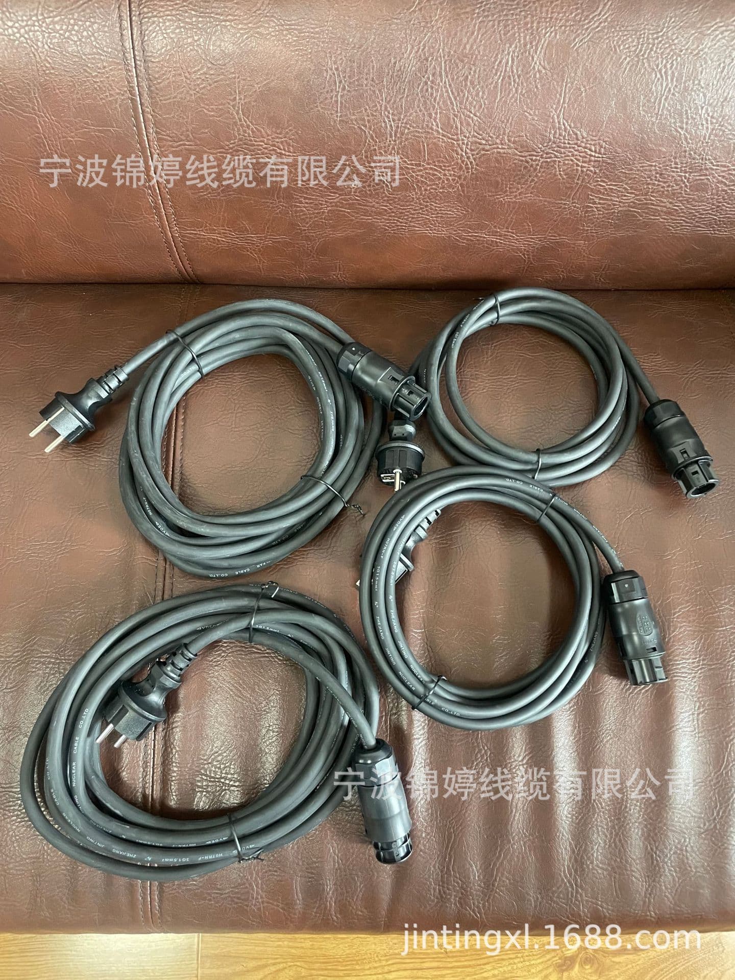 Zhejiang Jinting Cable produces European standard rubber power cord IP44 plug with Betteri micro inverter BC01 connector