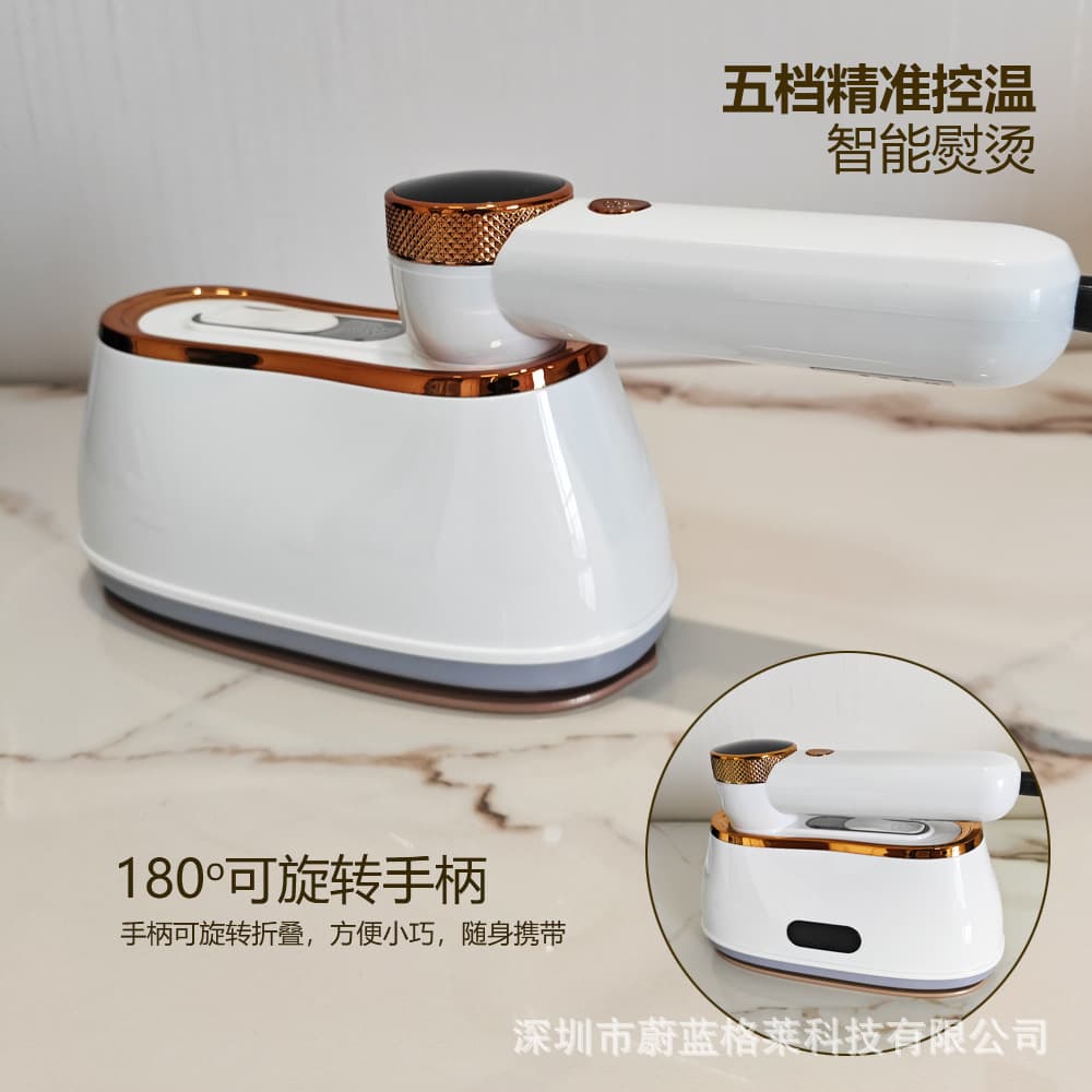Cross-border steam digital display temperature control handheld garment steamer portable iron for both dry and wet ironing, household steam iron